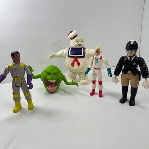Vintage Ghostbusters Stay Puft Slimer Toy Figures Lot